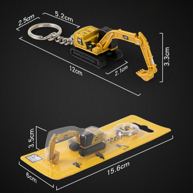Heavy Equipment Keychain - 다이캐스트 미니 엔지니어링 키체인 불도저 합금