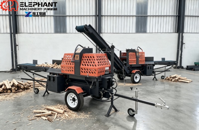 Heavy Equipment Handling - 유압식 통나무 분할기, 25톤 통나무 리프트