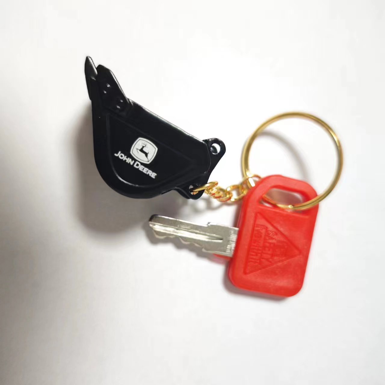 Heavy Equipment Keychain - 존 디어 굴삭기 중장비 키 체인