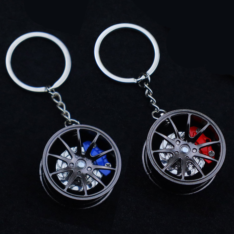 Heavy Equipment Keychain - 패션 금속 휠 허브 키 체인