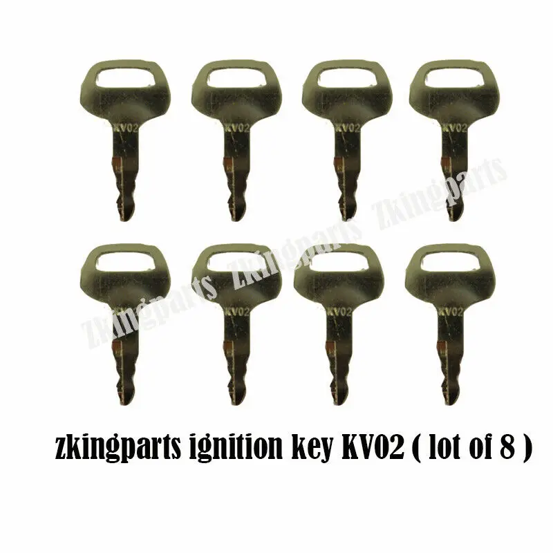 로고가 있는 중장비 키 8개 세트 KV02, 카토 굴착 - Heavy Equipment Logo 리뷰 및 가격