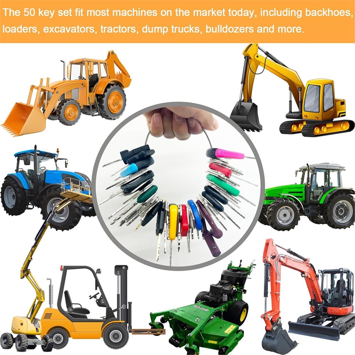 중장비 키 마스터 세트 50개, CAT Case용 건설 - Heavy Equipment Keys Master Set 리뷰 및 가격