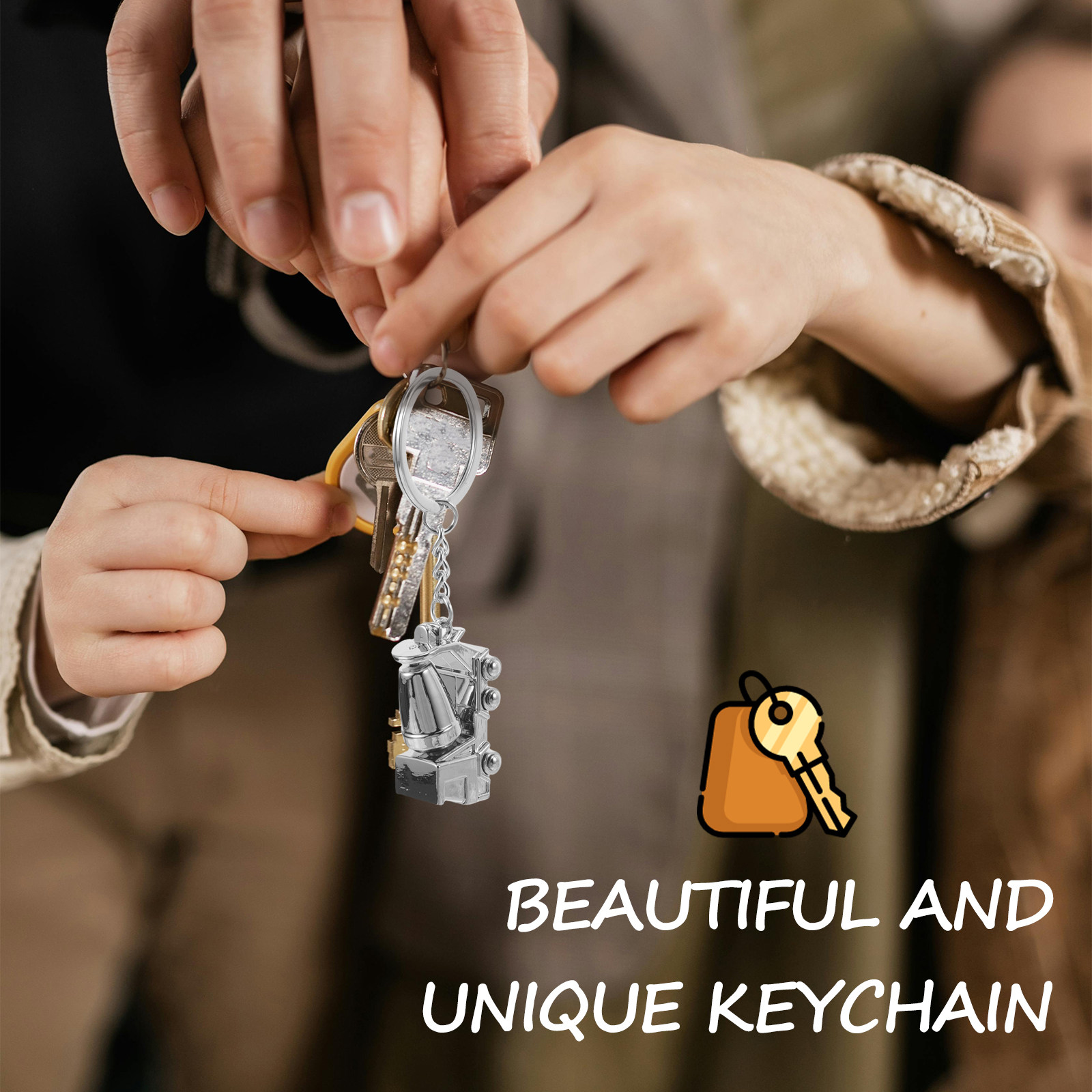 합금 키체인 3D 믹서 트럭 건설 차량 가방 장식 콘크 - Heavy Equipment Keychain 리뷰 및 가격