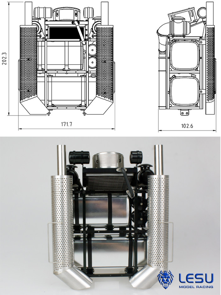 RC 1/14 LESU 금속 중장비 랙 - 타미야 유압 - Dump Truck Heavy Equipment 리뷰 및 가격